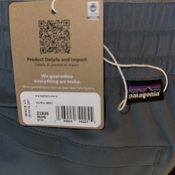 New Women's Fleetwith Pants Color: Nouveau Green - Picture 2 of 4